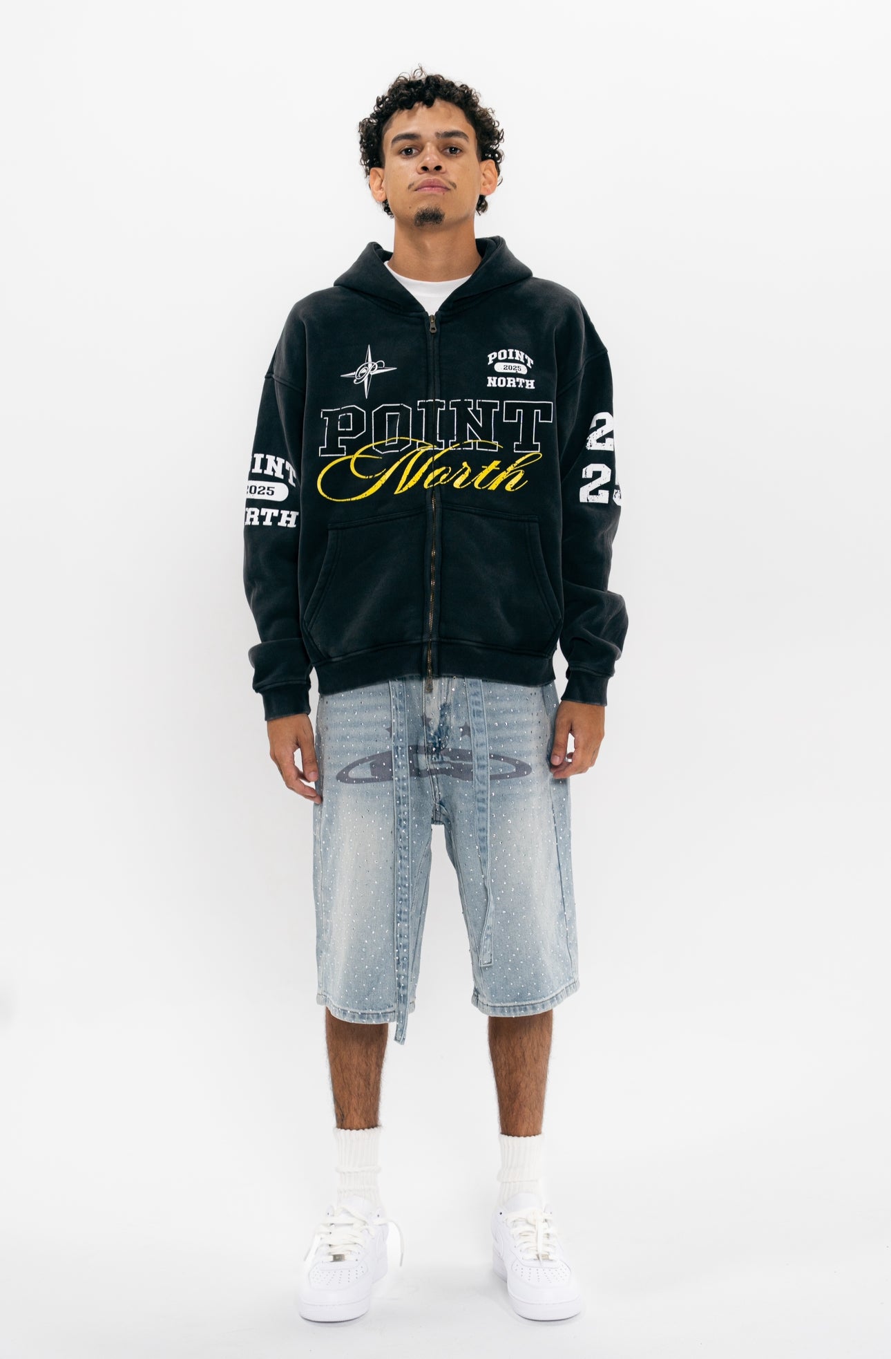 Washed Logo Zip Up